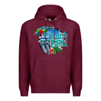 Burgundy beach please Premium Hoodie - CowhideDigitalArt