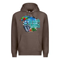 Coffee beach please Premium Hoodie - CowhideDigitalArt