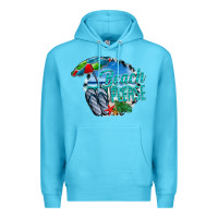 Ocean Blue beach please Premium Hoodie - CowhideDigitalArt
