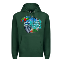 Sports Green beach please Premium Hoodie - CowhideDigitalArt