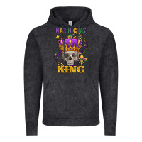 Vintage Black Skull Mardi Gras king Vintage Hoodie - FaDigitalArtStudio