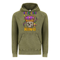 Vintage Olive Skull Mardi Gras king Vintage Hoodie - FaDigitalArtStudio