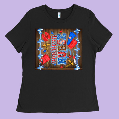 American Nurse Ladies Tee Designed By Tumblerdesignbyshophia