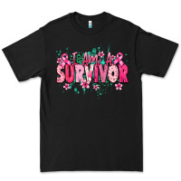 Black I am a survivor Cancer Awareness Premium Tee - HowdyJamesFarm