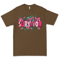 Cacao I am a survivor Cancer Awareness Premium Tee - HowdyJamesFarm