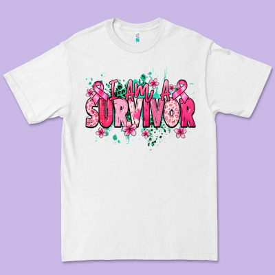 I Am A Survivor Cancer Awareness Premium Tee Designed By Howdyjamesfarm