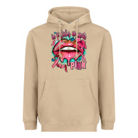 Mushroom in october we wear pink  lips Heavyweight Hoodie - AdoDesignShop