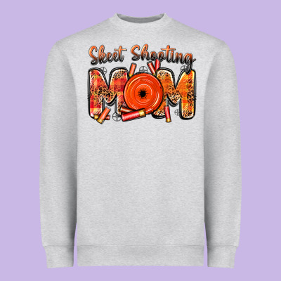 Skeet Shooting Mom Heavyweight Sweatshirt Designed By Barkaloodesign