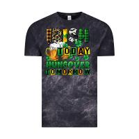 Cloud Black Irish today hungover tomorrow Vintage Tee - CowGirlArtShop