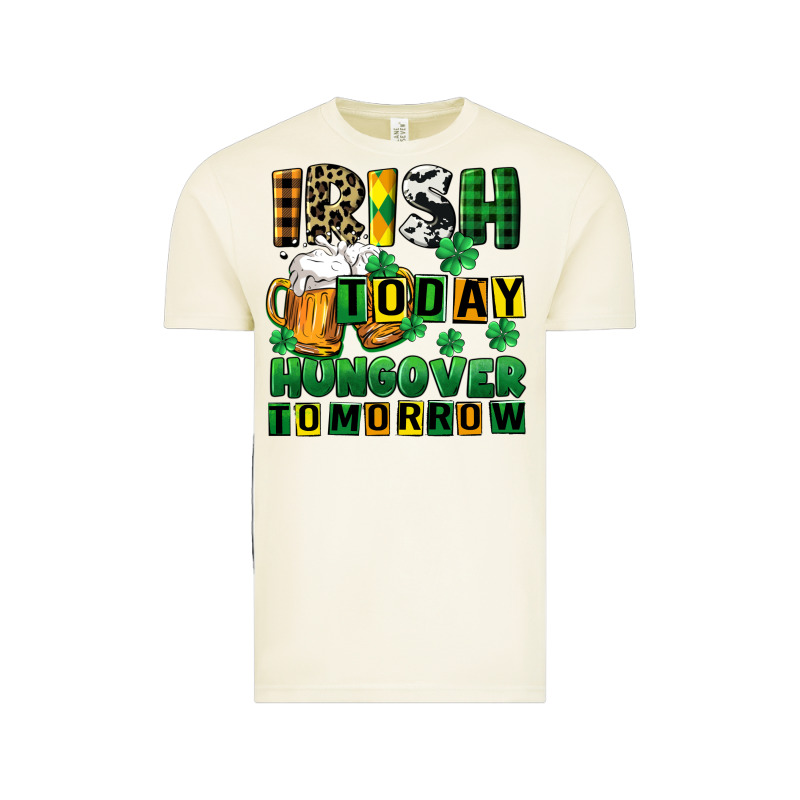 Irish Today Hungover Tomorrow Vintage Tee by CowGirlArtShop | Teevron