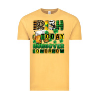Vintage Mustard Irish today hungover tomorrow Vintage Tee - CowGirlArtShop
