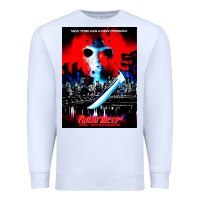 White Vintage Classic  Horror film Art Characters Mens Womens Premium Sweatshirt - maiPhamDesign