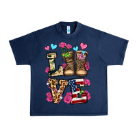Navy love valentine's day army boots olivia Urban Heavy Tee - OliviaCreatesArt
