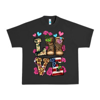 Pigment Black love valentine's day army boots olivia Urban Heavy Tee - OliviaCreatesArt