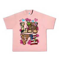 Salmon love valentine's day army boots olivia Urban Heavy Tee - OliviaCreatesArt