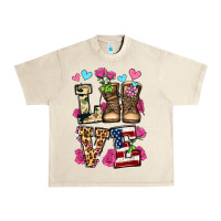 Sandshell love valentine's day army boots olivia Urban Heavy Tee - OliviaCreatesArt