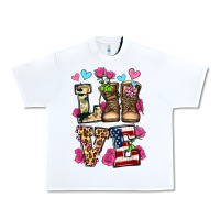 White love valentine's day army boots olivia Urban Heavy Tee - OliviaCreatesArt