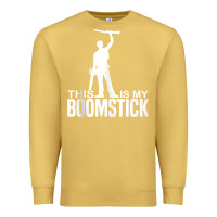 Antique Gold this is my boomstick shotgun chainsaw dead evil halloween tank top Premium Sweatshirt - maiPhamDesign