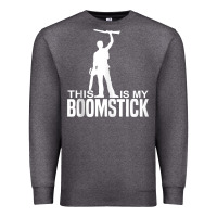 Charcoal Heather this is my boomstick shotgun chainsaw dead evil halloween tank top Premium Sweatshirt - maiPhamDesign