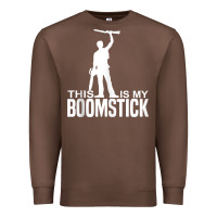 Chestnut this is my boomstick shotgun chainsaw dead evil halloween tank top Premium Sweatshirt - maiPhamDesign