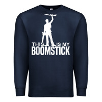 Navy this is my boomstick shotgun chainsaw dead evil halloween tank top Premium Sweatshirt - maiPhamDesign