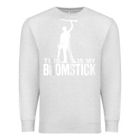 Oatmeal Heather this is my boomstick shotgun chainsaw dead evil halloween tank top Premium Sweatshirt - maiPhamDesign
