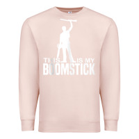 Pale Pink this is my boomstick shotgun chainsaw dead evil halloween tank top Premium Sweatshirt - maiPhamDesign