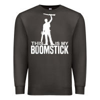 Smoke this is my boomstick shotgun chainsaw dead evil halloween tank top Premium Sweatshirt - maiPhamDesign