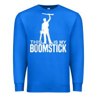 True Royal this is my boomstick shotgun chainsaw dead evil halloween tank top Premium Sweatshirt - maiPhamDesign