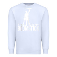 White this is my boomstick shotgun chainsaw dead evil halloween tank top Premium Sweatshirt - maiPhamDesign