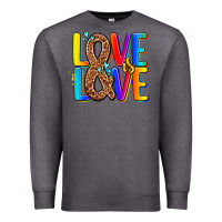 Charcoal Heather pride lgbtqi love is love Premium Sweatshirt - AdoDesignShop