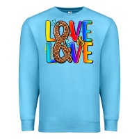 Ocean Blue pride lgbtqi love is love Premium Sweatshirt - AdoDesignShop