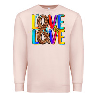 Pale Pink pride lgbtqi love is love Premium Sweatshirt - AdoDesignShop