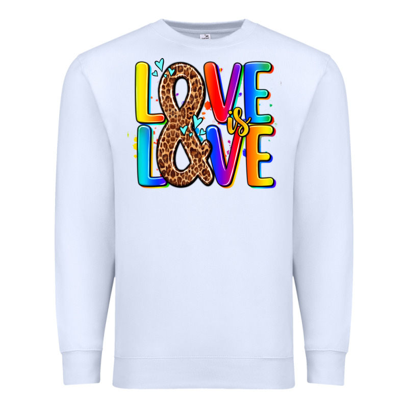 Pride Lgbtqi Love Is Love Premium Sweatshirt by AdoDesignShop | Teevron