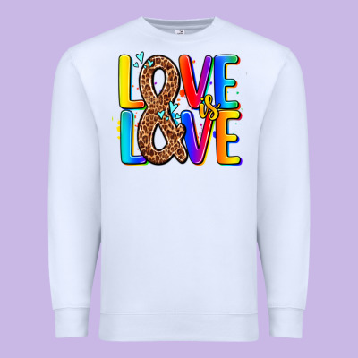 Pride Lgbtqi Love Is Love Premium Sweatshirt Designed By Adodesignshop