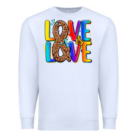 White pride lgbtqi love is love Premium Sweatshirt - AdoDesignShop