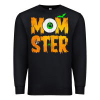 Black womens momster tshirt halloween scary costume mom t shirt Premium Sweatshirt - maiPhamDesign