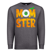 Charcoal Heather womens momster tshirt halloween scary costume mom t shirt Premium Sweatshirt - maiPhamDesign