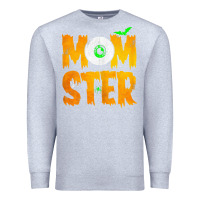 Heather Grey womens momster tshirt halloween scary costume mom t shirt Premium Sweatshirt - maiPhamDesign