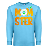 Ocean Blue womens momster tshirt halloween scary costume mom t shirt Premium Sweatshirt - maiPhamDesign