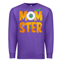 Purple womens momster tshirt halloween scary costume mom t shirt Premium Sweatshirt - maiPhamDesign