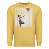 Antique Gold banksy balloon girl cute Premium Sweatshirt - maiPhamDesign