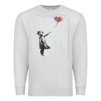 Dove Grey banksy balloon girl cute Premium Sweatshirt - maiPhamDesign