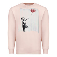 Pale Pink banksy balloon girl cute Premium Sweatshirt - maiPhamDesign