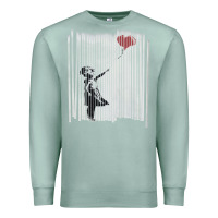 Seafoam banksy balloon girl cute Premium Sweatshirt - maiPhamDesign