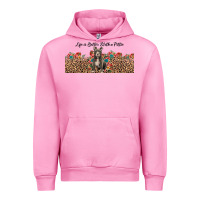 Fuchsia Pink life is better with a pittie Urban Hoodie - JahusDesignShop