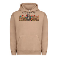 Pigment Burro life is better with a pittie Urban Hoodie - JahusDesignShop
