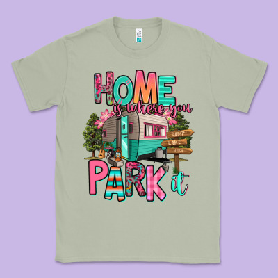 Home Is Where We Park It Classic Tee Designed By Ranaportraitstore