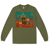 Army Green fall tumbler Long Sleeve Tee - RanaPortraitStore