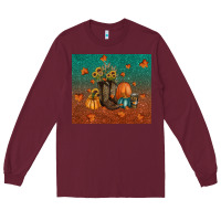 Burgundy fall tumbler Long Sleeve Tee - RanaPortraitStore